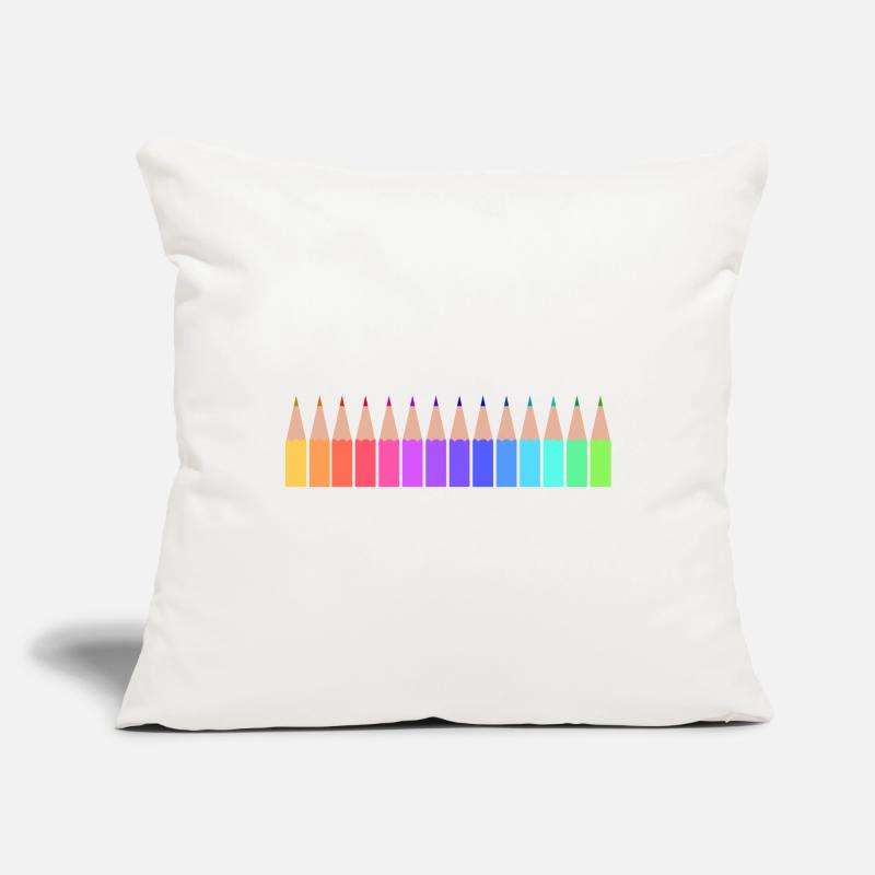 Crayons Sofa pillowcase 17,3'' x 17,3'' (45 x 45 cm)