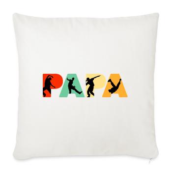 Papa Dancer Retro Street Dance Silhouette - Sofa pillowcase 17,3'' x 17,3'' (45 x 45 cm) - natural white - Front