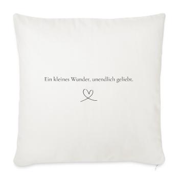 small miracle - Sofa pillowcase 17,3'' x 17,3'' (45 x 45 cm) - natural white - Front