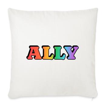 Gay Ally  - Sofa pillowcase 17,3'' x 17,3'' (45 x 45 cm) - natural white - Front