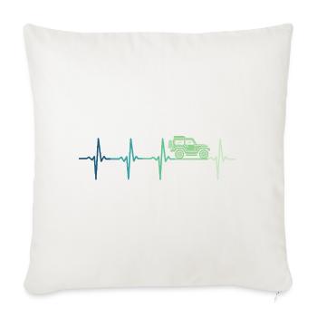 Off Road 4x4 Offroad Off-Road Vehicle - Sofa pillowcase 17,3'' x 17,3'' (45 x 45 cm) - natural white - Front