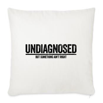 Not diagnosed, but something is wrong - Sofa pillowcase 17,3'' x 17,3'' (45 x 45 cm) - natural white - Front