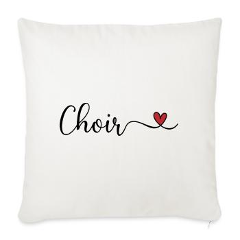 Choir - Sofa pillowcase 17,3'' x 17,3'' (45 x 45 cm) - natural white - Front