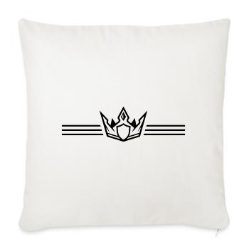 Ligne de la couronne - Housse de coussin décorative 45 x 45 cm - blanc nature - Devant