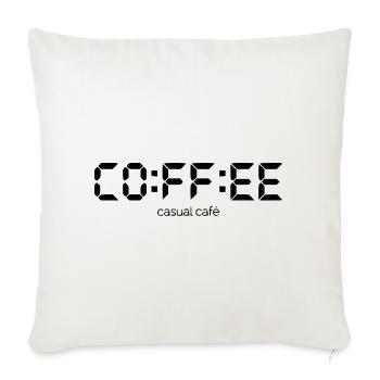 Coffee Time Minimalistischer Vintage-Kaffeeliebhaber - Sofakissenbezug 45 x 45 cm - Naturweiß  - Vorne