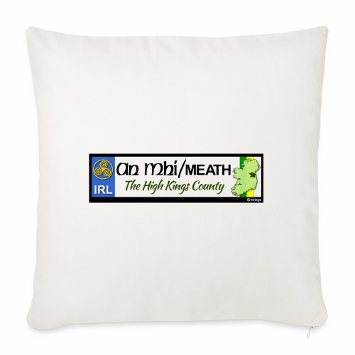 CO. MEATH, IRELAND: licence plate tag style decal - Sofa pillowcase 17,3'' x 17,3'' (45 x 45 cm)