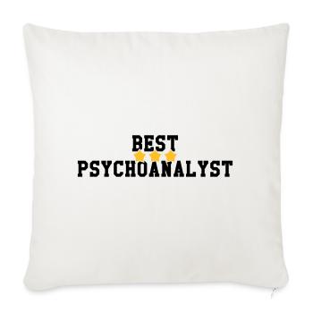 Psychologe / Psychiater / Psychoanalytiker / Job - Sofakissenbezug 45 x 45 cm - Naturweiß  - Vorne
