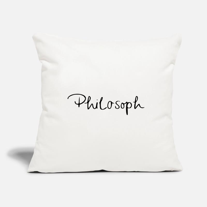 philosophe Housse de coussin décorative 45 x 45 cm
