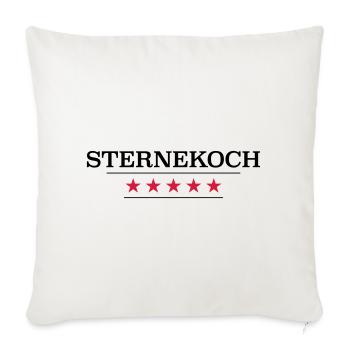 Sternekoch - Sofakissenbezug 45 x 45 cm - Naturweiß  - Vorne