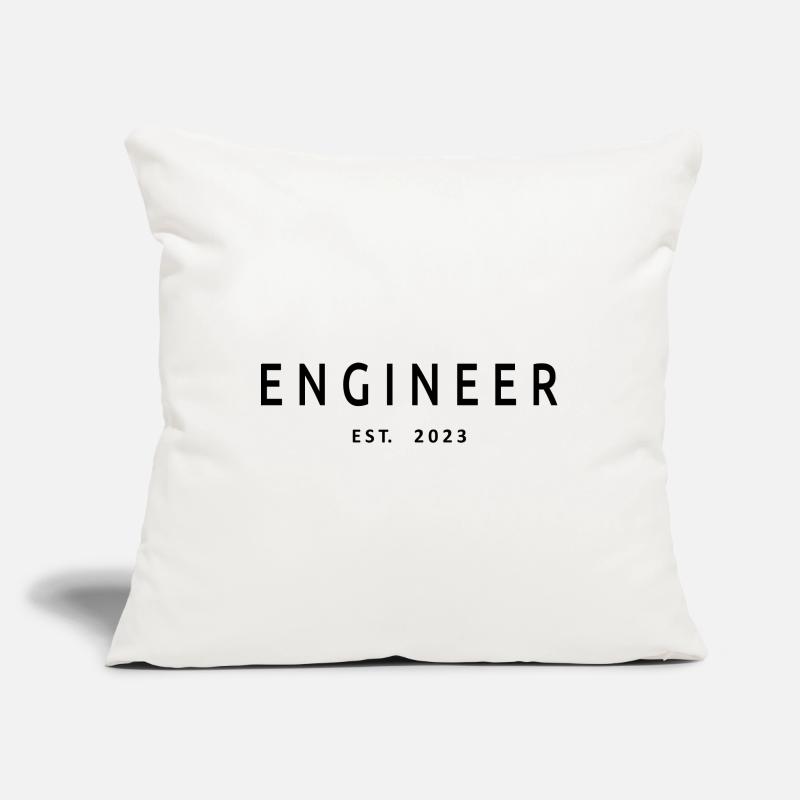 Engineer Est. 2023 Graduation Engineering Student Sofa pillowcase 17,3'' x 17,3'' (45 x 45 cm)