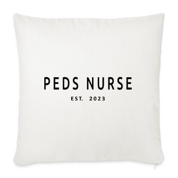 Peds Nurse Est. 2023 Graduation Nursing Student - Sofa pillowcase 17,3'' x 17,3'' (45 x 45 cm) - natural white - Front
