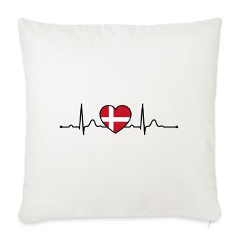 Denmark Heart Heartline Holiday - Sofa pillowcase 17,3'' x 17,3'' (45 x 45 cm) - natural white - Front