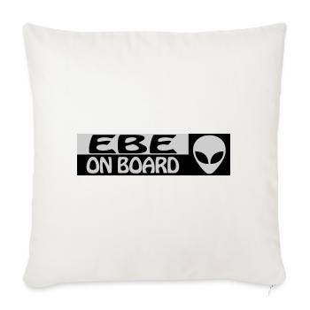EBE ON BOARD - Sofa pillowcase 17,3'' x 17,3'' (45 x 45 cm) - natural white - Front