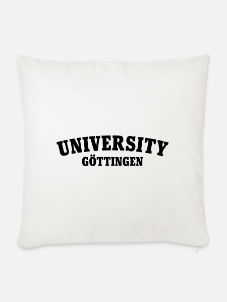 Universität Göttingen - Sofakissenbezug 45 x 45 cm - Naturweiß