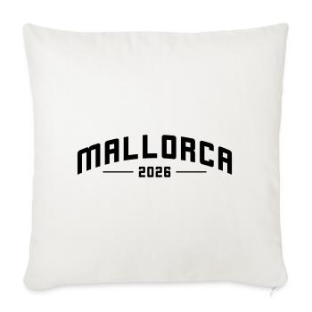 Majorque 2026 - Housse de coussin décorative 45 x 45 cm - blanc nature - Devant