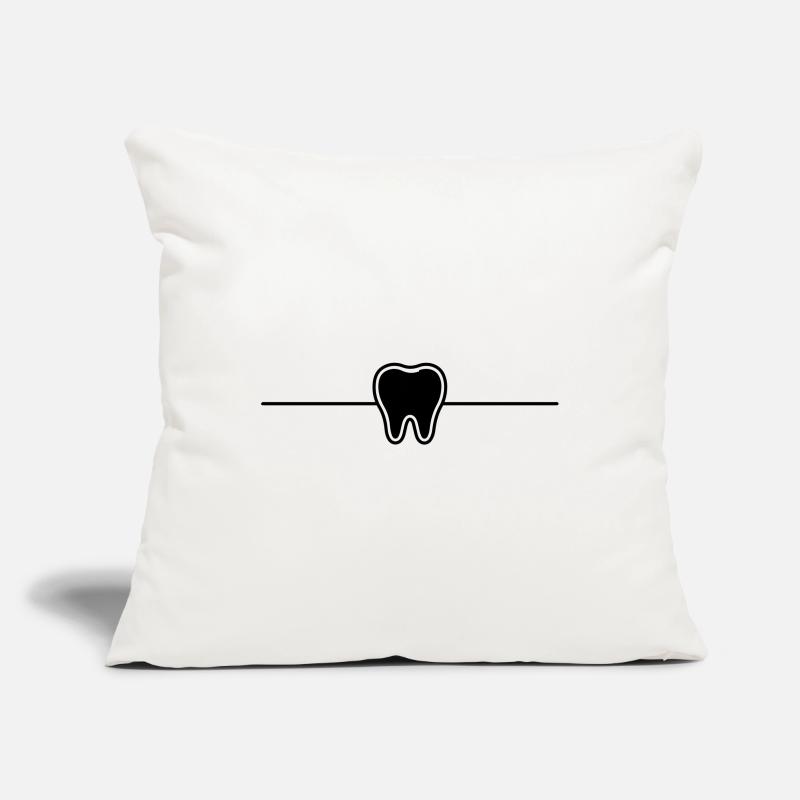 Tooth Symbol Element Sofa pillowcase 17,3'' x 17,3'' (45 x 45 cm)