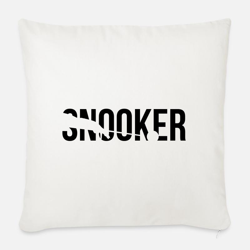 snooker - Sofakissenbezug 45 x 45 cm - Naturweiß 