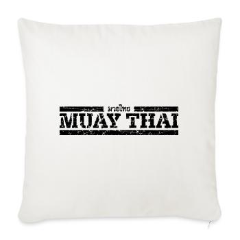 Muay Thai - Sofa pillowcase 17,3'' x 17,3'' (45 x 45 cm) - natural white - Front