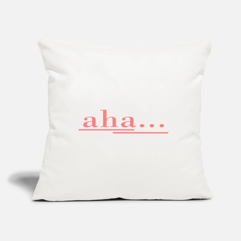 aha... c’est comme ça que ça marche ! Dire, s’amuser, un design frais Housse de coussin décorative 45 x 45 cm