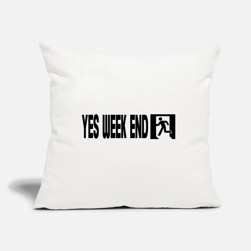 Yes Wochenende – Notfall Sofakissenbezug 45 x 45 cm