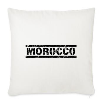 Maroc - Housse de coussin décorative 45 x 45 cm - blanc nature - Devant