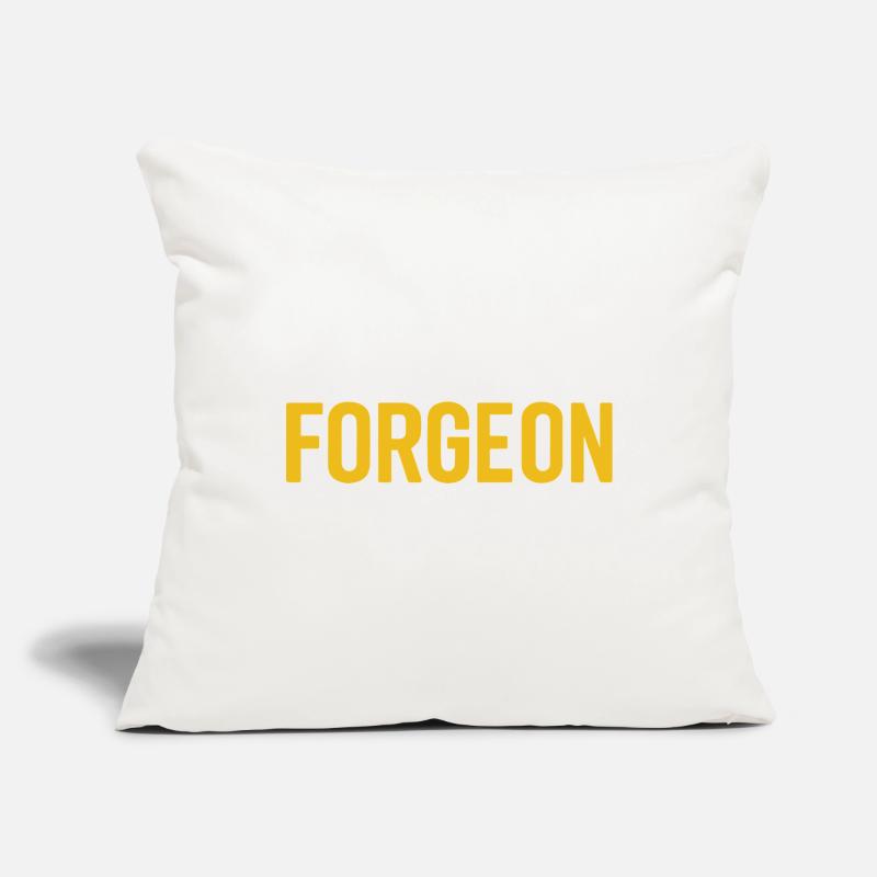 ForgeOn – Restez implacable Housse de coussin décorative 45 x 45 cm
