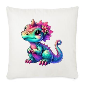 Dinosaur - Sofa pillowcase 17,3'' x 17,3'' (45 x 45 cm) - natural white - Front
