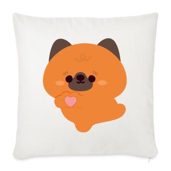 Love German Shepherd - Sofa pillowcase 17,3'' x 17,3'' (45 x 45 cm) - natural white - Front