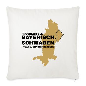 Schwaben | AICHACH-FRIEDBERG - Sofakissenbezug 45 x 45 cm - Naturweiß  - Vorne