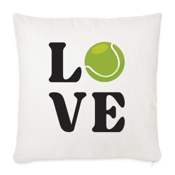 Tennis Lover - Sofa pillowcase 17,3'' x 17,3'' (45 x 45 cm) - natural white - Front