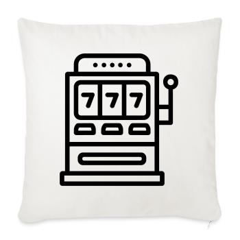 casino - Sofa pillowcase 17,3'' x 17,3'' (45 x 45 cm) - natural white - Front