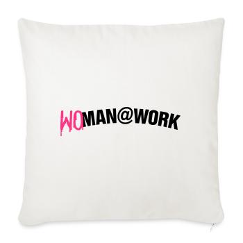 Woman at work - Sofakissenbezug 45 x 45 cm - Naturweiß  - Vorne
