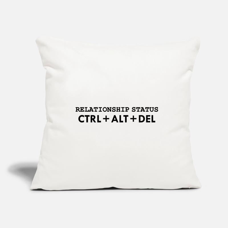 Relationship status CTRL ALT DELETE Sofakissenbezug 45 x 45 cm