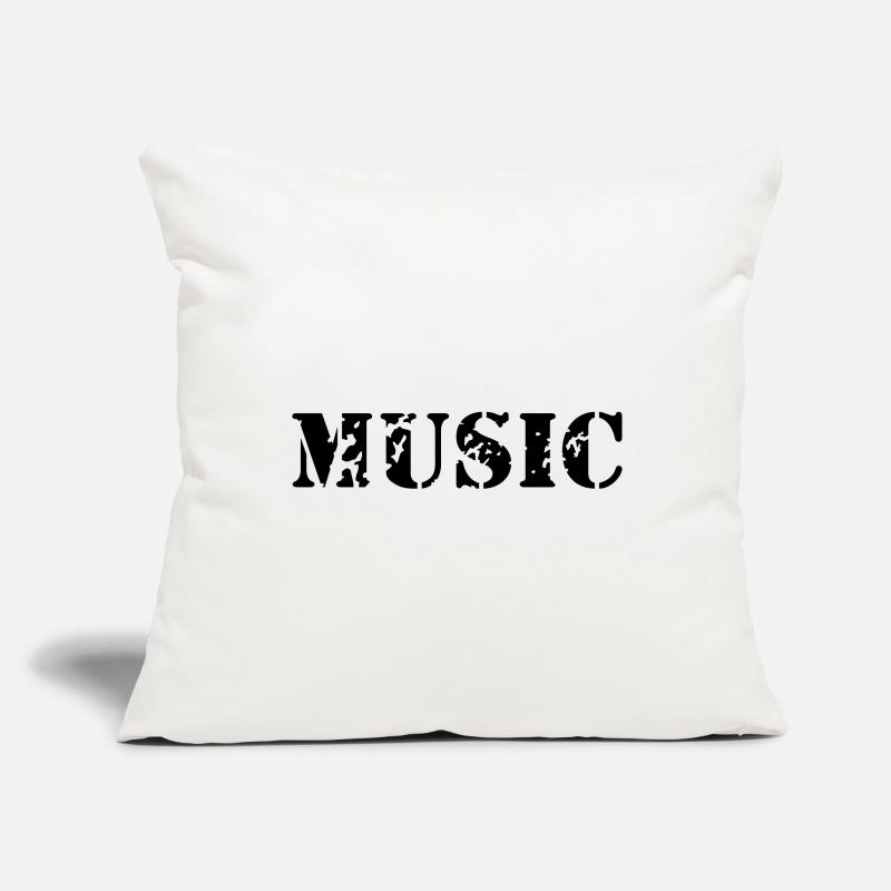 La musique comme la conception d'impression de Housse de coussin décorative 45 x 45 cm
