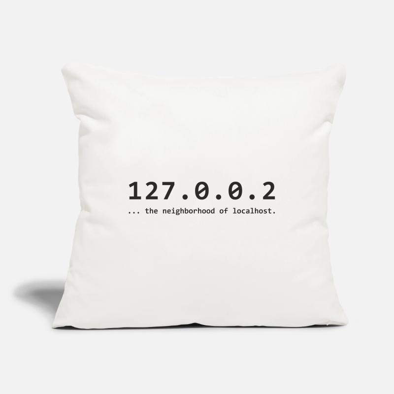 127.0.0.2 - le quartier de localhost Housse de coussin décorative 45 x 45 cm