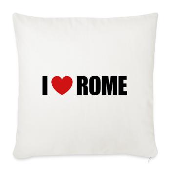 I love Rome - Sofakissenbezug 45 x 45 cm - Naturweiß  - Vorne