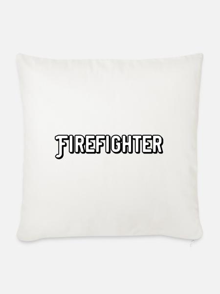 Firefighter - Sofakissenbezug 45 x 45 cm - Naturweiß