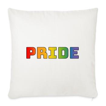 rainbow pride LGBT lgbtqi queer - Sofa pillowcase 17,3'' x 17,3'' (45 x 45 cm) - natural white - Front