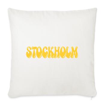 Stockholm Yellow Bubble Retro - Sofakissenbezug 45 x 45 cm - Naturweiß  - Vorne
