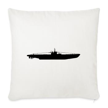 U-Boot , Kriegsmariene, U Boot , Marine (25) - Sofakissenbezug 45 x 45 cm - Naturweiß  - Vorne