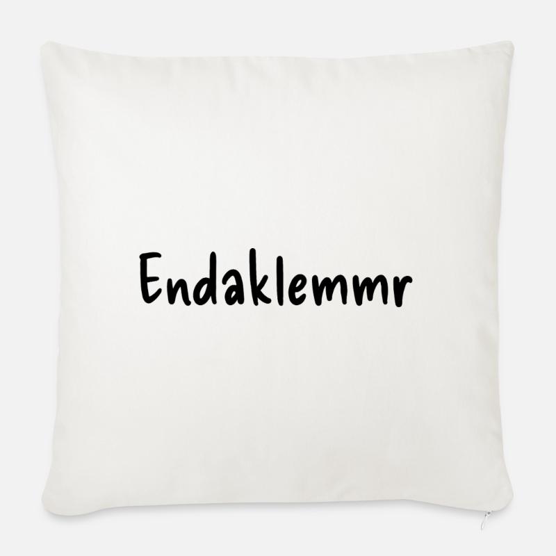 Endaklemmr - Sofakissenbezug 45 x 45 cm - Naturweiß 