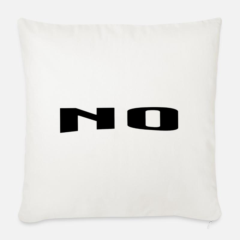 No, a good answer - Sofakissenbezug 45 x 45 cm - Naturweiß