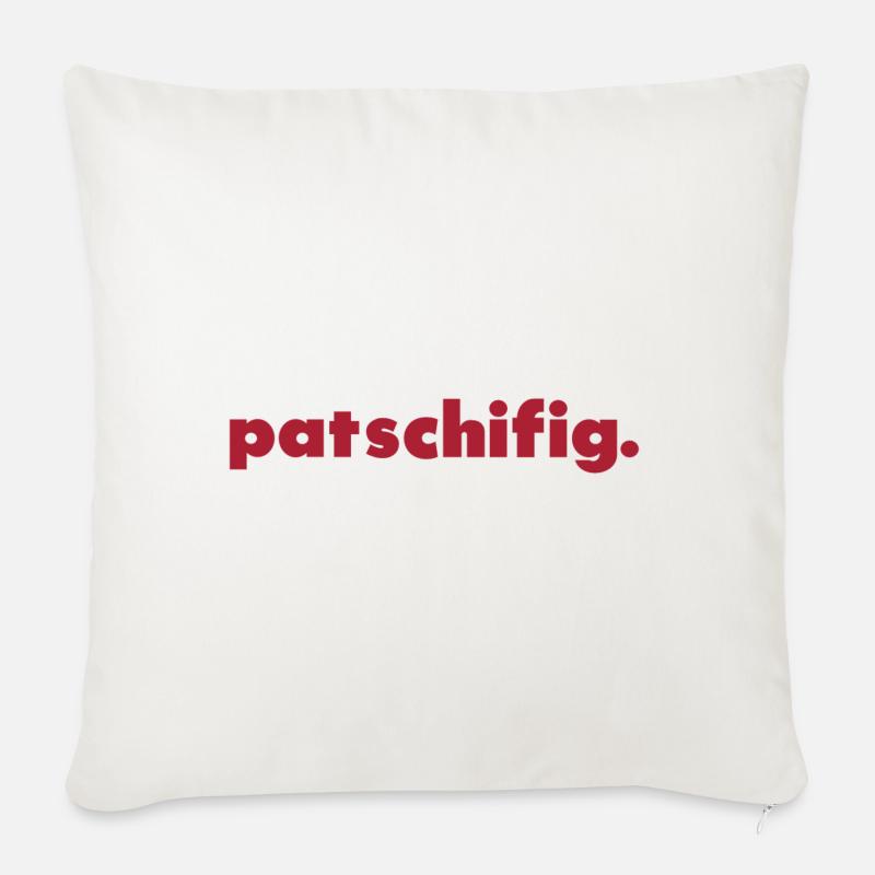 patschifig. - Sofakissenbezug 45 x 45 cm - Naturweiß 