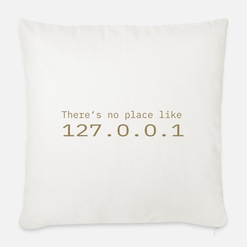 Programmierer Nerd IT Kein Ort wie Localhost - Sofakissenbezug 45 x 45 cm - Naturweiß 