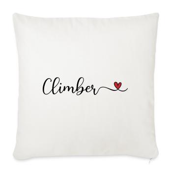 Climber - Sofa pillowcase 17,3'' x 17,3'' (45 x 45 cm) - natural white - Front