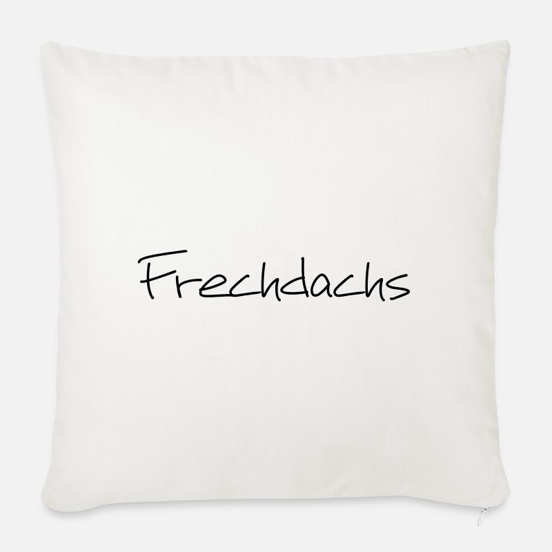 Frechdachs Kind Kleinkind frech Geschenk - Sofakissenbezug 45 x 45 cm - Naturweiß 