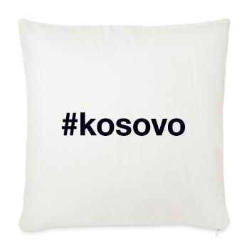 KOSOVO Hashtag - Housse de coussin décorative 45 x 45 cm - blanc nature - Devant