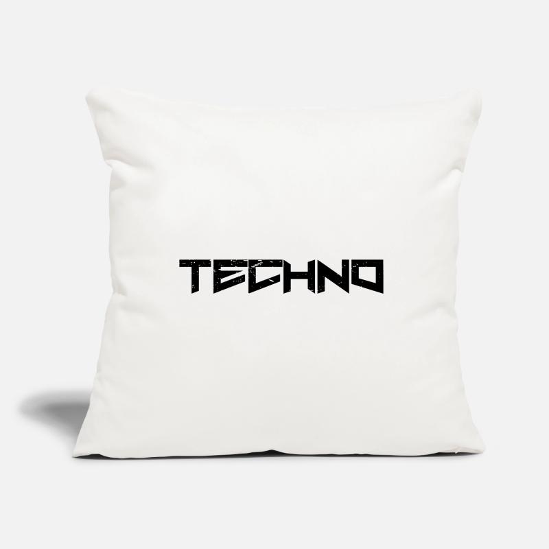 Techno Housse de coussin décorative 45 x 45 cm
