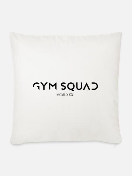 Gym Squad Fitness Gym - Sofakissenbezug 45 x 45 cm - Naturweiß
