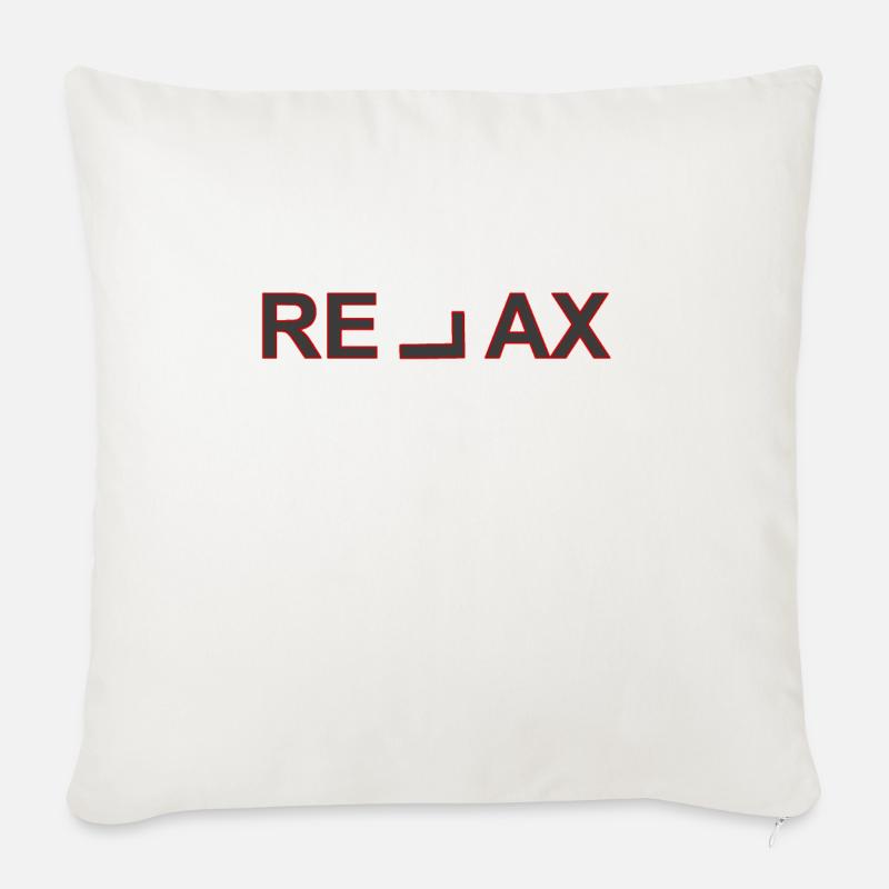 RELAX - Sofakissenbezug 45 x 45 cm - Naturweiß 